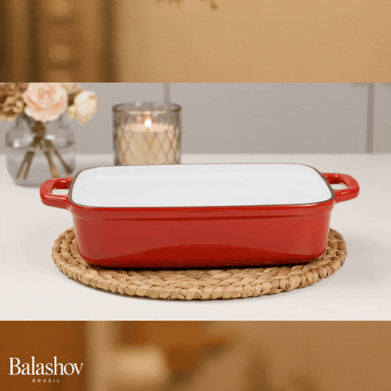 Assadeira de Ferro Fundido Esmaltado Classic 36x20cm – 3,3L