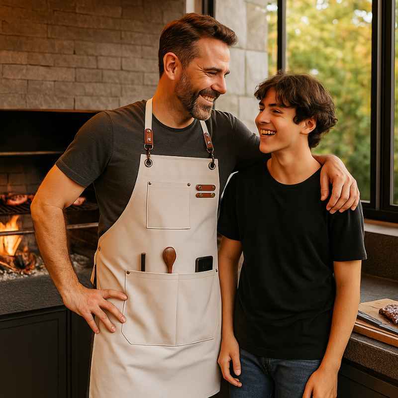 Avental Chef de Cozinha Balashov Premium Cinza - Balashov Brasil