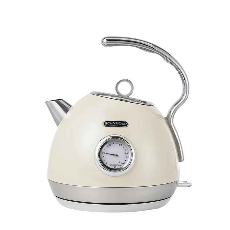 Chaleira Elétrica Retro Schneider 220V Luxe Inox 1.8L