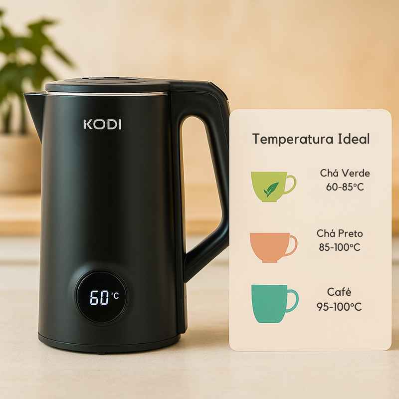 Chaleira Elétrica com Temperatura e Visor LED - Balashov Brasil