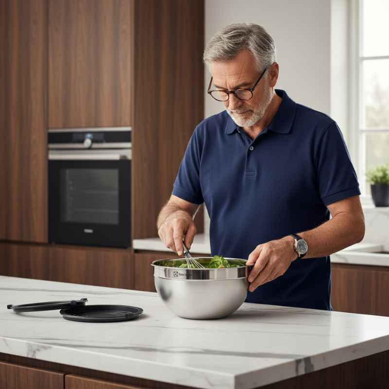 Conjunto de Bowls Inox com Tampa Plástica Electrolux – 3 Peças - Balashov Brasil