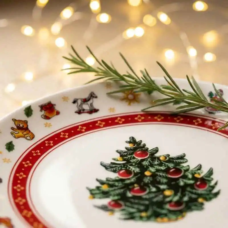 Conjunto de Louça de Natal Alemã 2 Peças – Prato e Bowl - Balashov Brasil