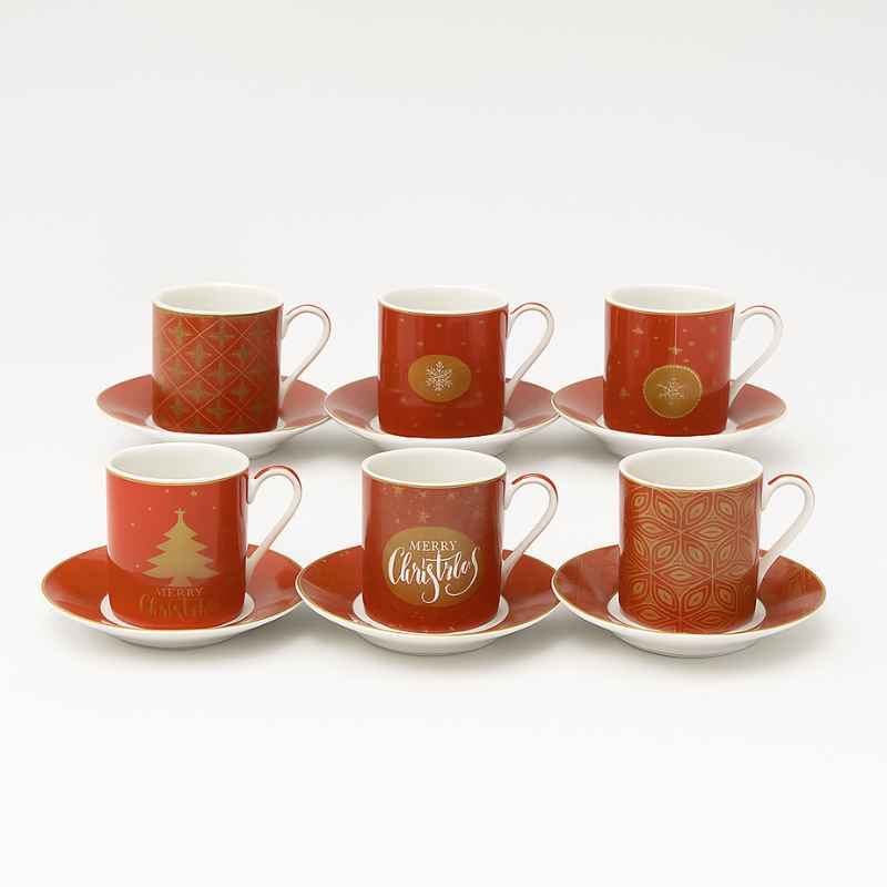 Conjunto Exclusivo Xícaras de Natal Classic & Co. - Leve 6, Pague 4 - Balashov Brasil
