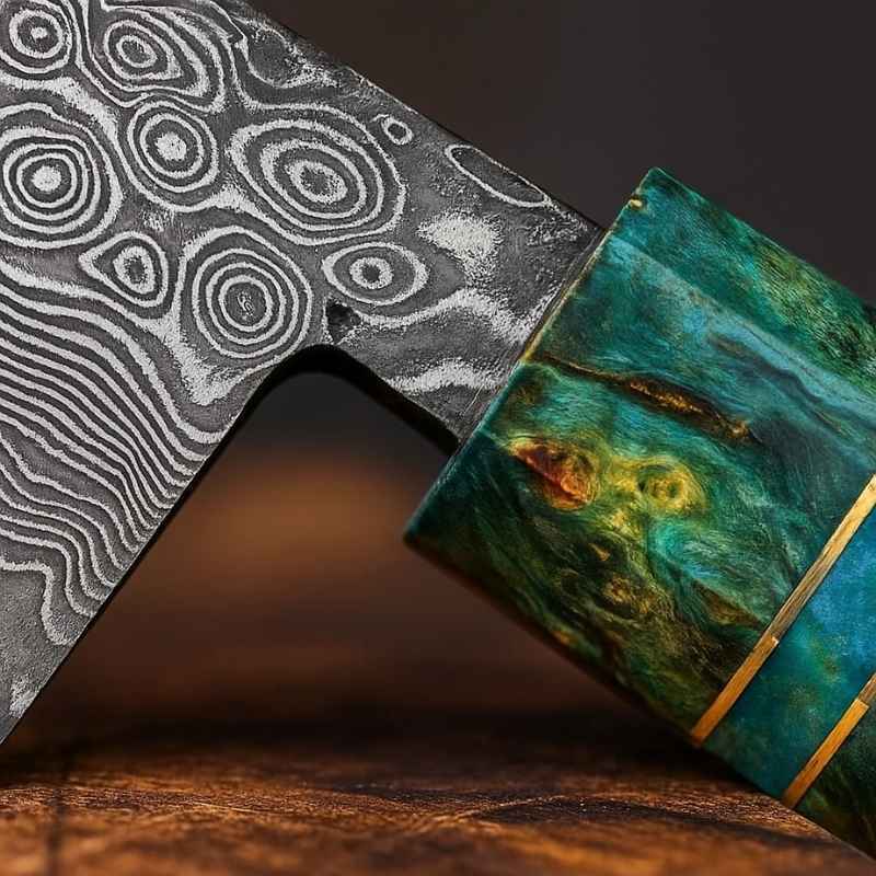 Faca Artesanal de Aço Damasco Balashov - Balashov Brasil