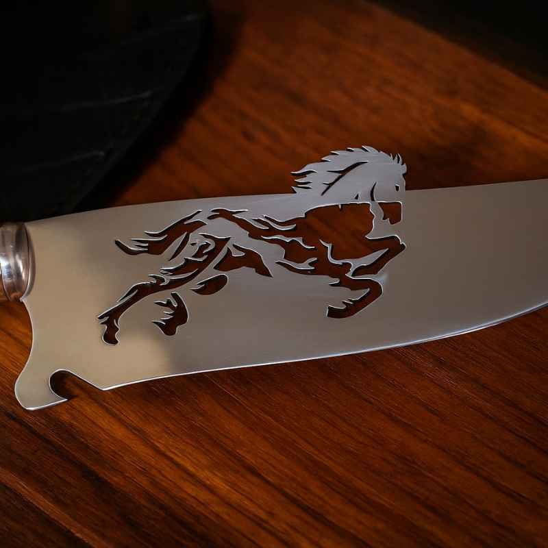 Faca Artesanal para Churrasco | Edição Cavalo Crioulo - Balashov Brasil