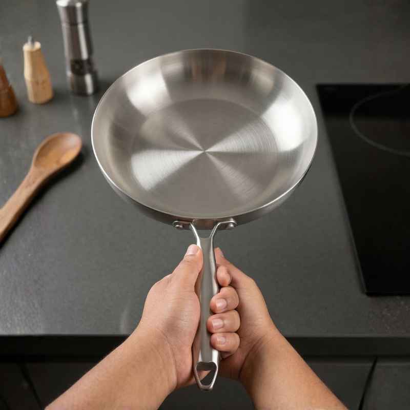 Frigideira Aço Cirúrgico Chef's Collection 30cm - Balashov Brasil