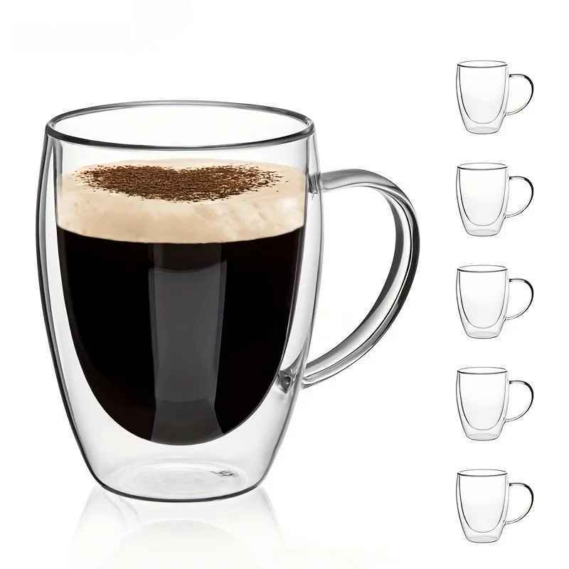 Jogo de Xicaras Para Café de Parede Dupla Kemorela