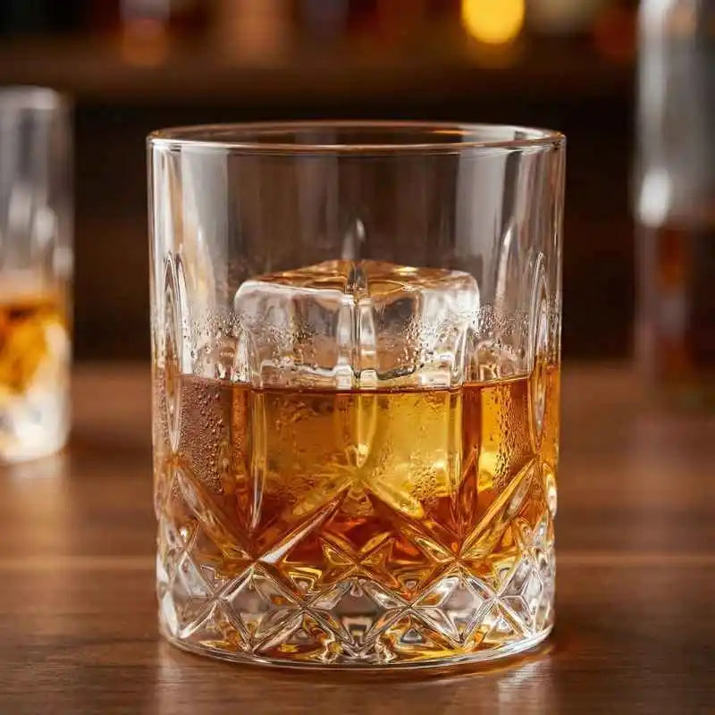 Kit 4 Copos de Cristal Old Fashioned — Coleção Heritage Drinks (300 ml) - Balashov Brasil