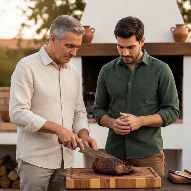 Kit Churrasco de Mestre Artesanal com Estojo - Balashov Brasil