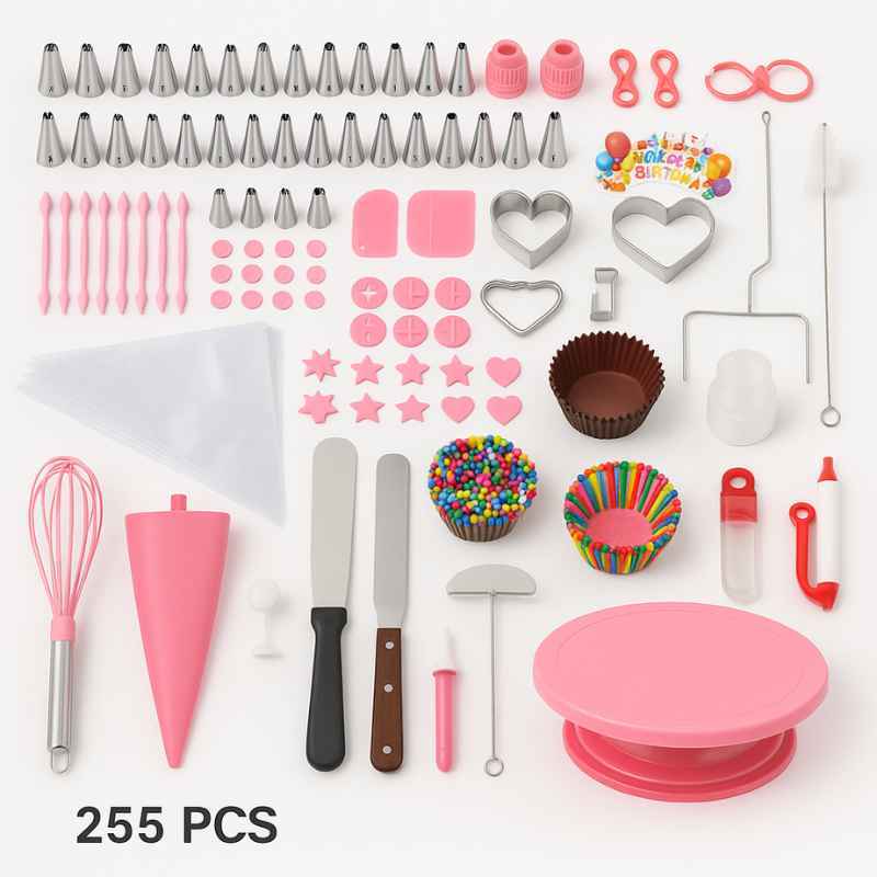 Kit Confeitaria Profissional 255 Peças