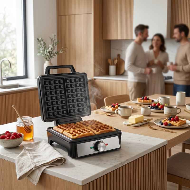 Máquina de Waffle Elétrica Balashov Premium 1600W - Balashov Brasil