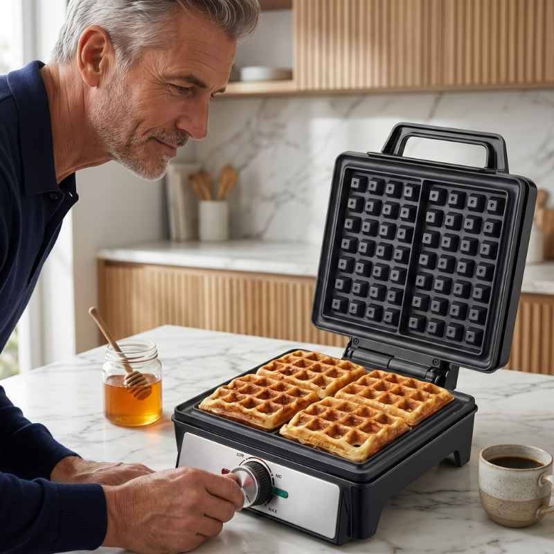Máquina de Waffle Elétrica Balashov Premium 1600W - Balashov Brasil