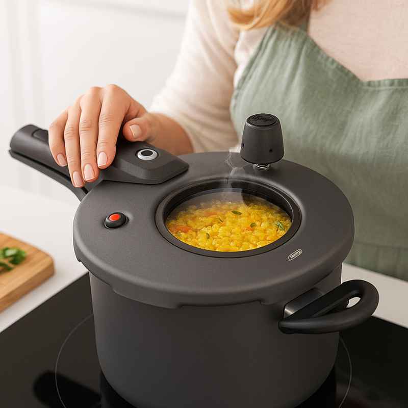 MTA Premium Grafite Panela de Pressão com Visor 4,5L - Balashov Brasil