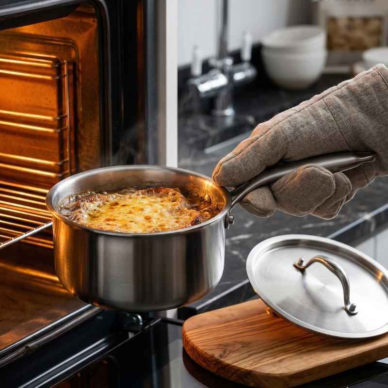 Panela de Aço Cirúrgico 316 de Precisão com Tampa | Balashov
