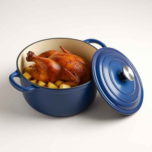 Panela de Ferro Fundido Esmaltado Dutch Oven Balashov 20cm - 2L