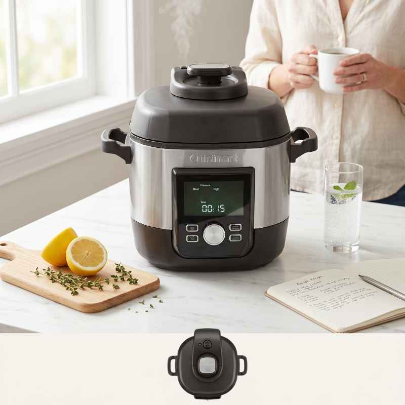 Panela de Pressão Elétrica Cuisinart Multicooker 12 em 1 | 5,7L Inox 127V