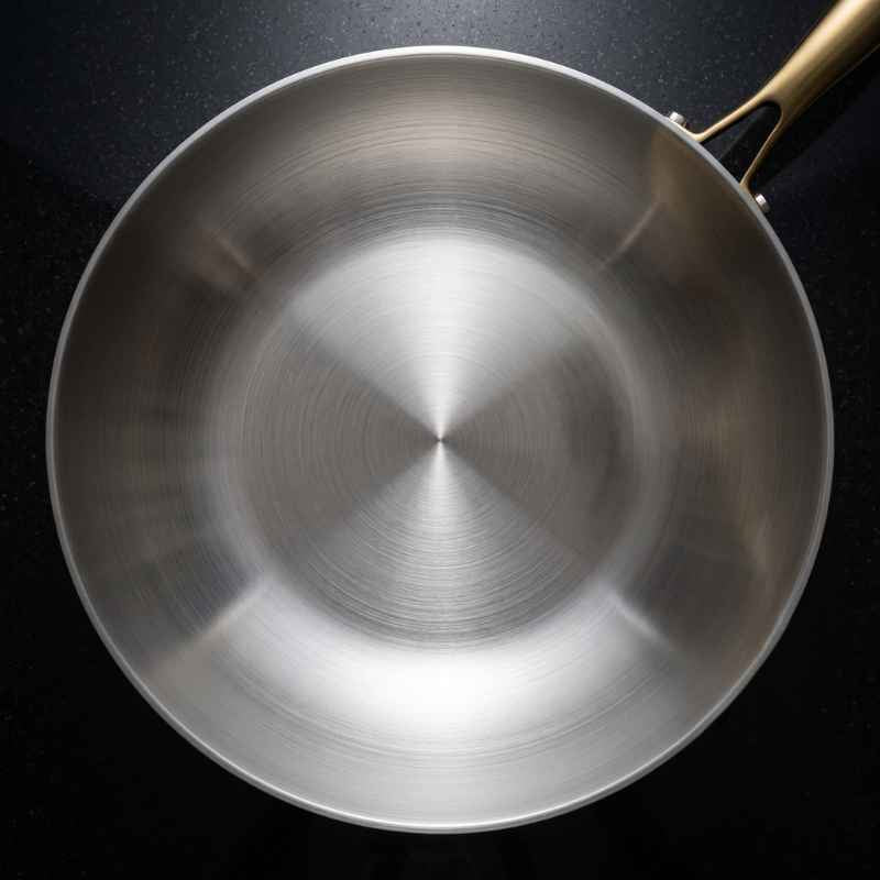 Panela Wok Aurora Professional 316 – Aço Cirúrgico 7-Ply (30cm) - Balashov Brasil