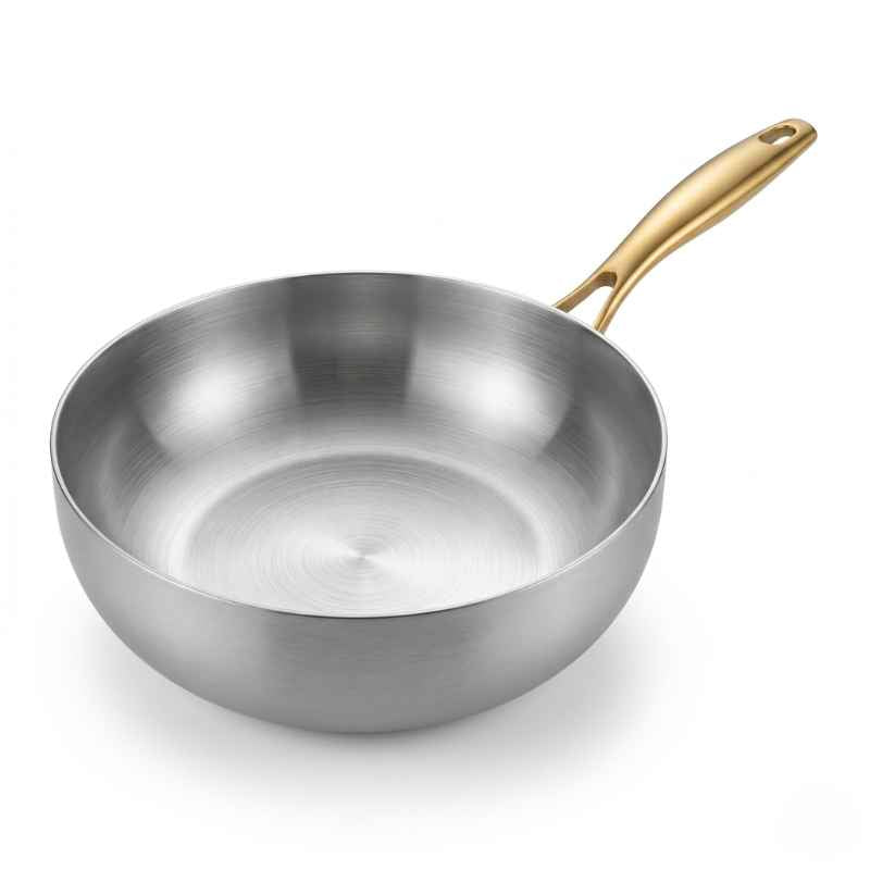 Panela Wok Aurora Professional 316 – Aço Cirúrgico 7-Ply (30cm) - Balashov Brasil