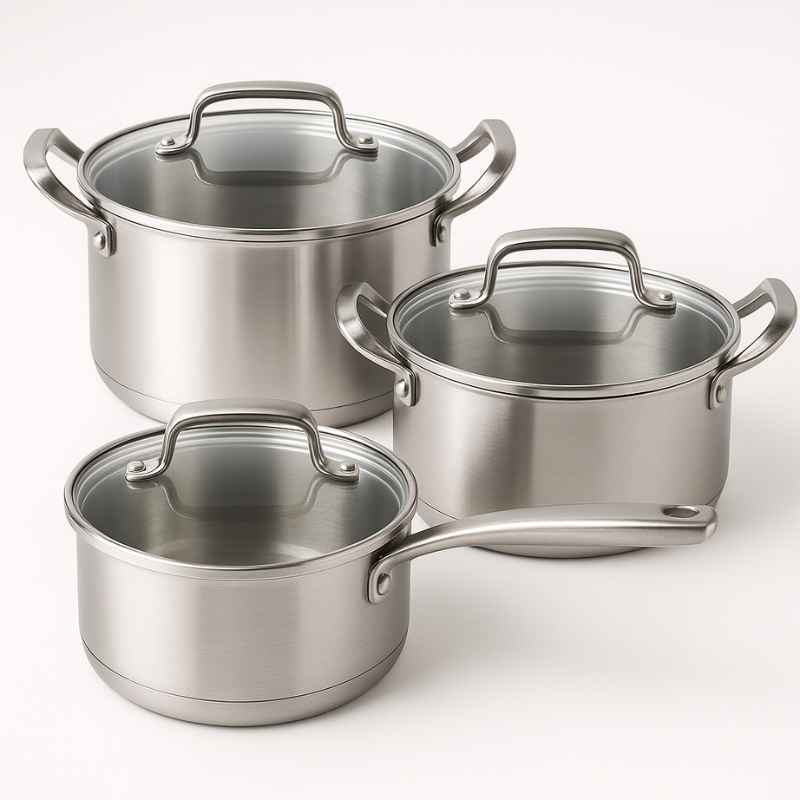 Jogo de Panelas Cuisinart ProCook 3 Peças - Tecnologia Profissional para Sua Cozinha