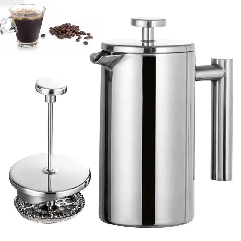 Prensa Francesa Inox Parede Dupla 700ml